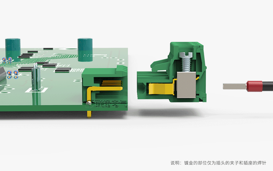 上海联捷电气有限公司镀金插拔式接线端子YL1-5.08