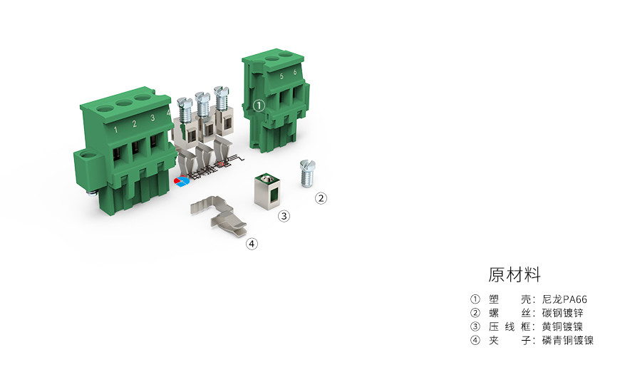 上海联捷电气LC2AM-5.08插拔式接线端子