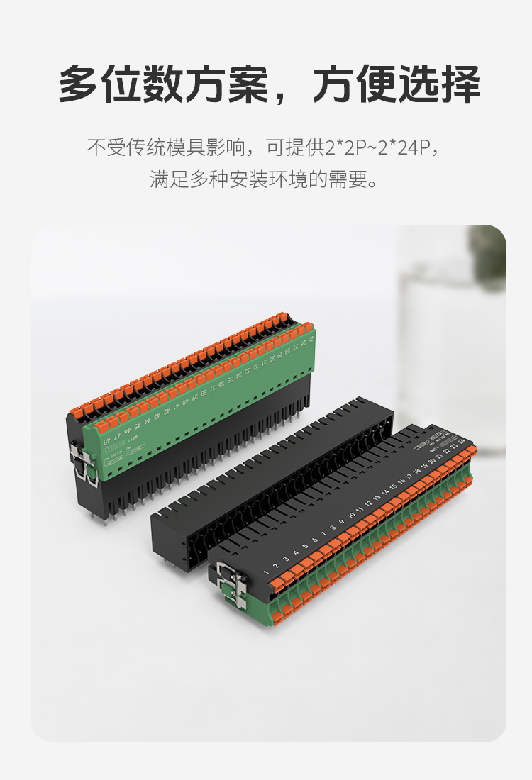 LC89M-3.5/LC89M-3.81双层弹簧式插拔接线端子