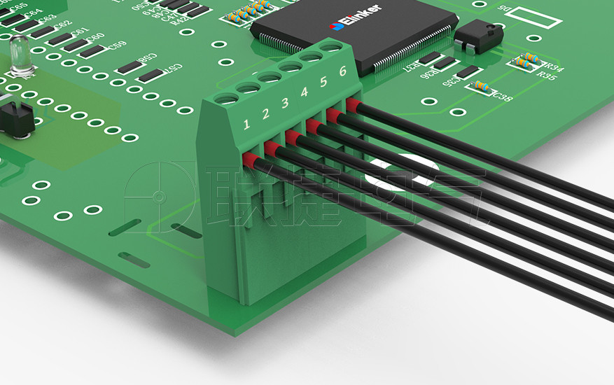 LG500HH-5.0/5.08焊接式接线端子高位设计