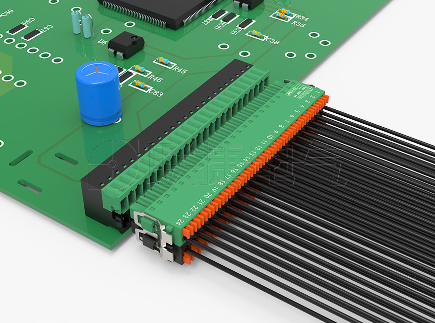 上海联捷弯针双层插拔式接线端子LZ4R-2.54